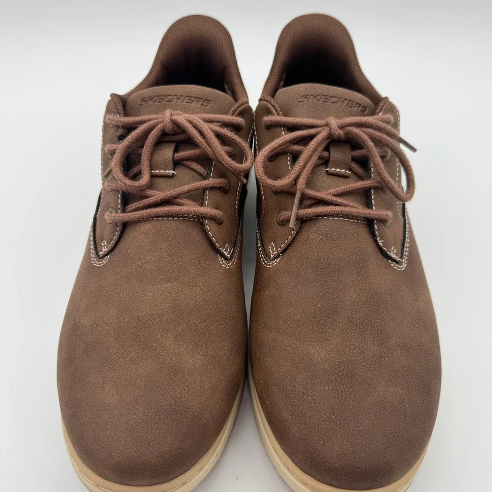 Skechers Hands Free Swift Fit Brown Casual Shoes‎ Men's Size 10